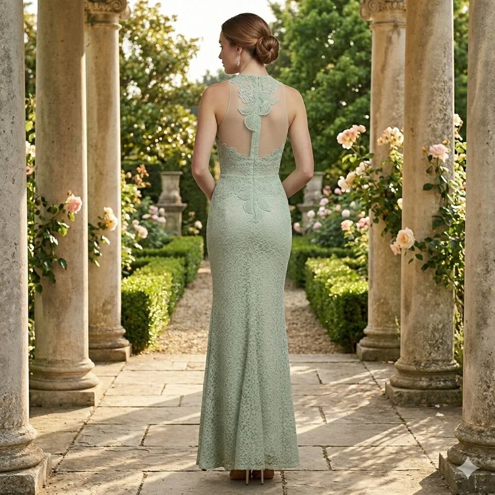 Cinderella Divine Mint Green Maxi Long Evening Dress Prom Wedding Party - Picture 2 of 12
